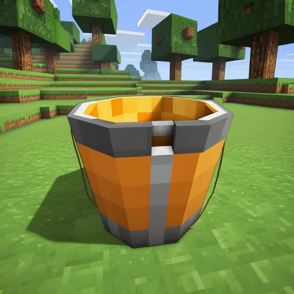 how do you make a bucket in minecraft