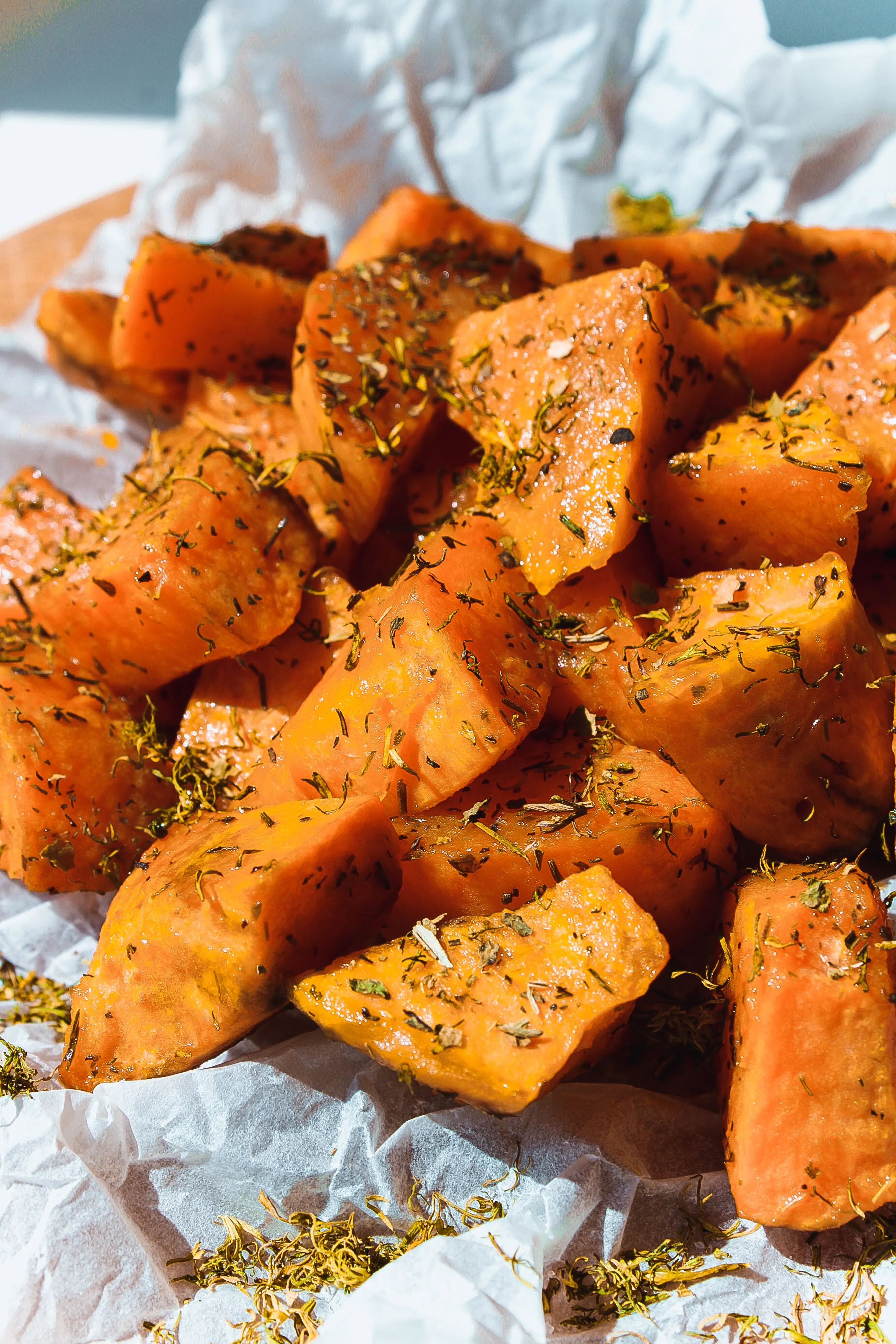 how to bake sweet potatoes