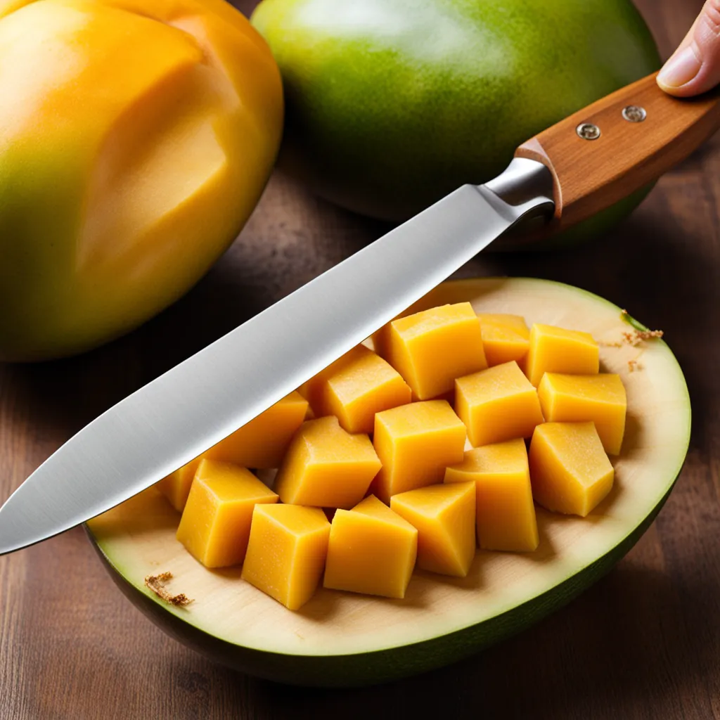 how to cut a mango