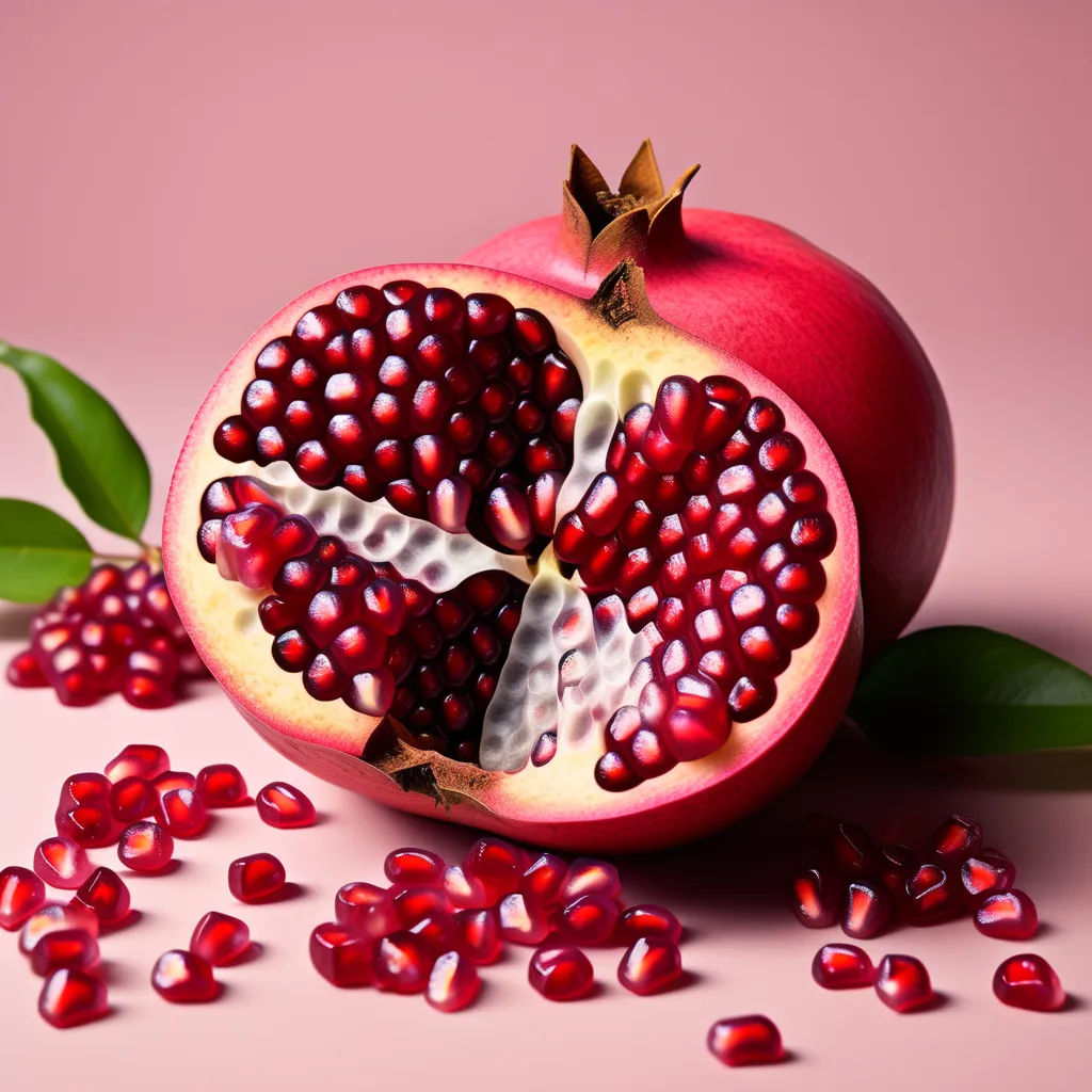 how to cut a pomegranate