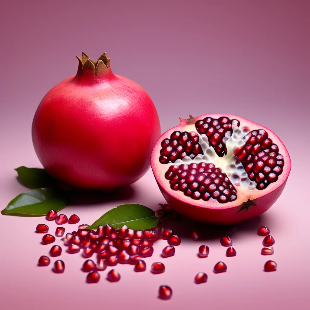 how to cut a pomegranate