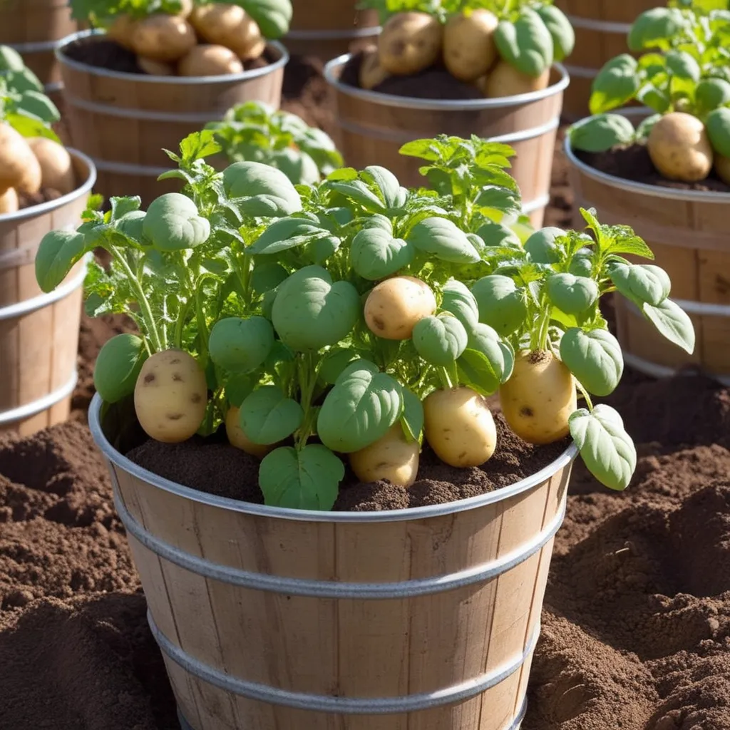 how to grow potatoes in a bucket